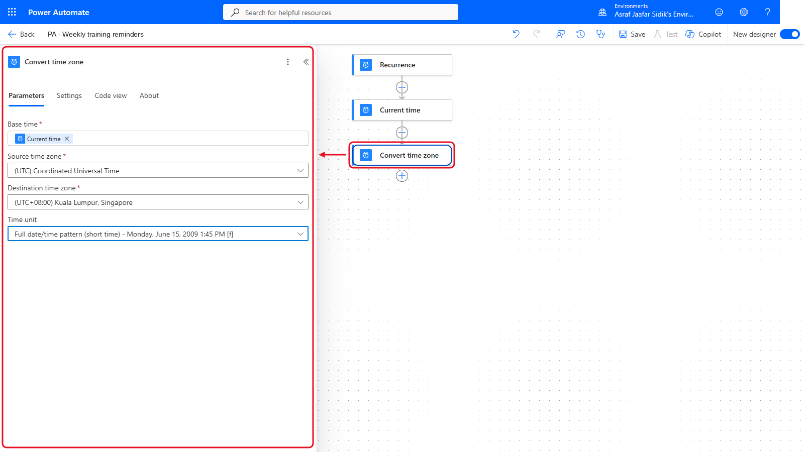 Your flow so far after 5.2: the settings panel on the left and the canvas on the right